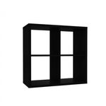 Casa si Gradina - Mobilier - Biblioteci si rafturi - Rafturi - Raft Mauro, 73 x 73 x 33 cm, nuanta negru - Infinity.ro