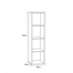 Casa si Gradina - Mobilier - Biblioteci si rafturi - Rafturi - Raft Mauro, 38 x 142 x 33 cm, nuanta alb - Infinity.ro