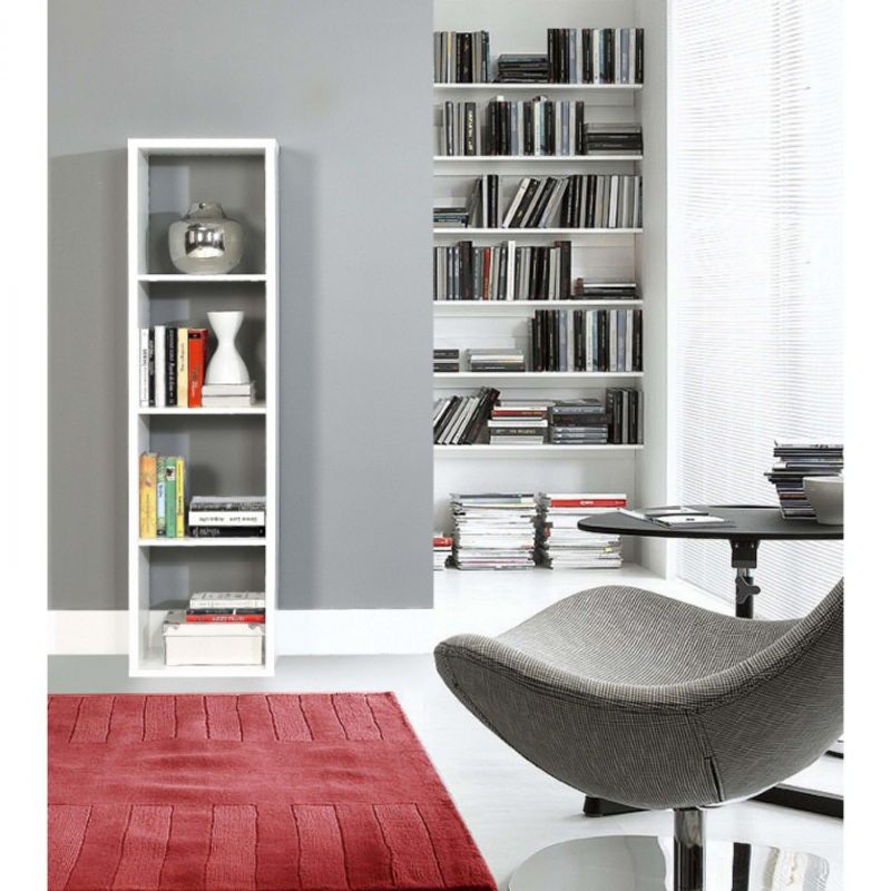 Casa si Gradina - Mobilier - Biblioteci si rafturi - Rafturi - Raft Mauro, 38 x 142 x 33 cm, nuanta alb - Infinity.ro