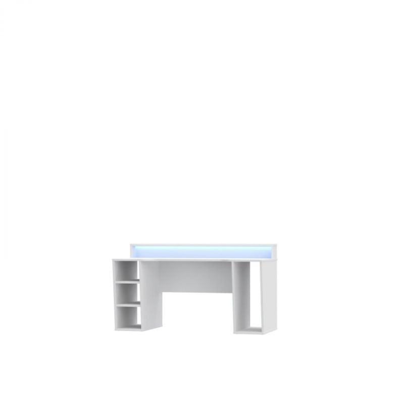 Casa si Gradina - Mobilier - Mese si birouri - Birouri - Birou Race Led, 160 x 91 x 72 cm, nuanta alb - Infinity.ro