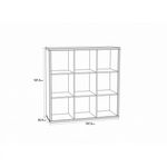 Casa si Gradina - Mobilier - Biblioteci si rafturi - Rafturi - Raft Mauro, 107 x 107 x 33 cm, nuanta alb - Infinity.ro