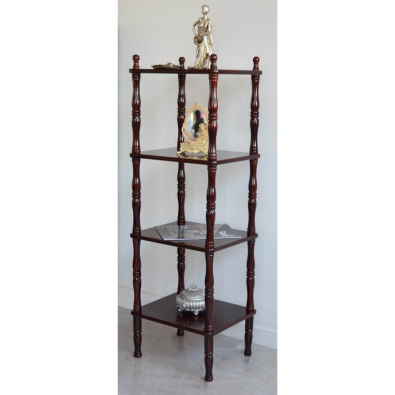 Casa si Gradina - Mobilier - Biblioteci si rafturi - Rafturi - Raft Berry, 40 x 117 x 34 cm, 4 polite, nuanta maro - Infinity.ro