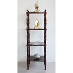 Casa si Gradina - Mobilier - Biblioteci si rafturi - Rafturi - Raft Berry, 40 x 117 x 34 cm, 4 polite, nuanta maro - Infinity.ro