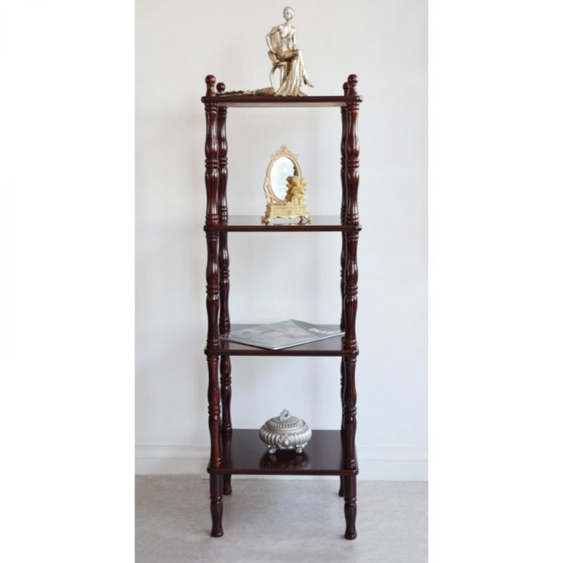 Casa si Gradina - Mobilier - Biblioteci si rafturi - Rafturi - Raft Berry, 40 x 117 x 34 cm, 4 polite, nuanta maro - Infinity.ro