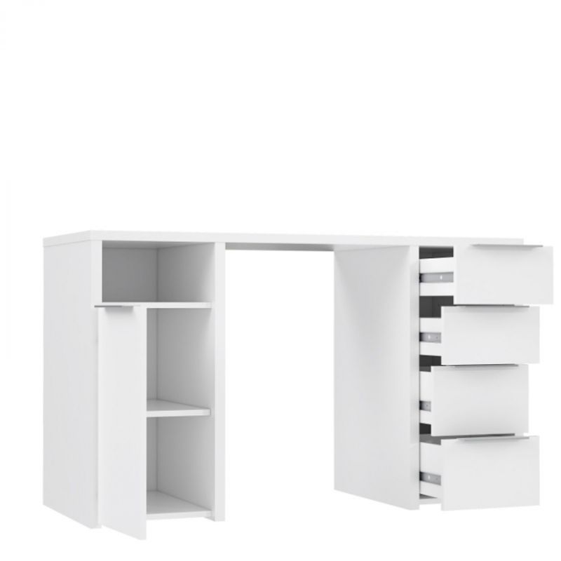 Casa si Gradina - Mobilier - Mese si birouri - Birouri - Birou Safari, 125 x 75 x 50 cm, nuanta alb - Infinity.ro