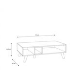 Casa si Gradina - Mobilier - Mese si birouri - Masute de cafea - Masuta Lora, 110 x 35 x 65 cm, nuanta sonoma/negru - Infinity.ro
