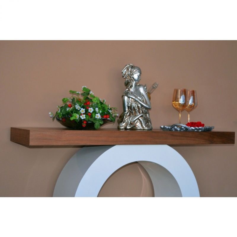 Casa si Gradina - Mobilier - Comode si corpuri - Console - Consola Oscar, 120 x 84 x 35 cm, FA01, nuanta maro/alb - Infinity.ro