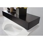 Casa si Gradina - Mobilier - Comode si corpuri - Console - Consola Oscar, 140 x 82 x 40 cm, FA092, nuanta alb/negru - Infinity.ro