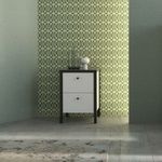 Casa si Gradina - Mobilier - Comode si corpuri - Noptiere - Noptiera Duo, 35 x 51 x 30.6 cm, nuanta alb/negru - Infinity.ro