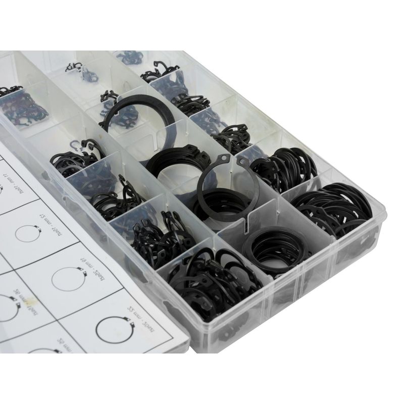 Casa si Gradina - Constructii - Scule de mana si unelte - Seturi scule - Set inele de siguranta Seeger, 300 piese, Geko G02802 - Infinity.ro