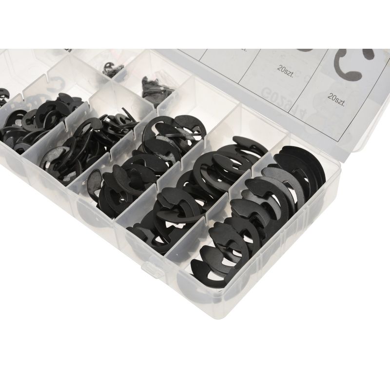 Casa si Gradina - Constructii - Scule de mana si unelte - Seturi scule - Set inele seeger e-clip, 300 bucati, GEKO G02914 - Infinity.ro