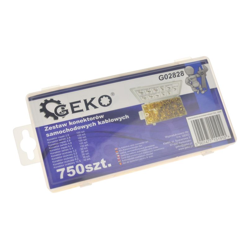 Casa si Gradina - Constructii - Scule de mana si unelte - Seturi scule - Set conectori cablu auto 750 bucati, GEKO G02828 - Infinity.ro