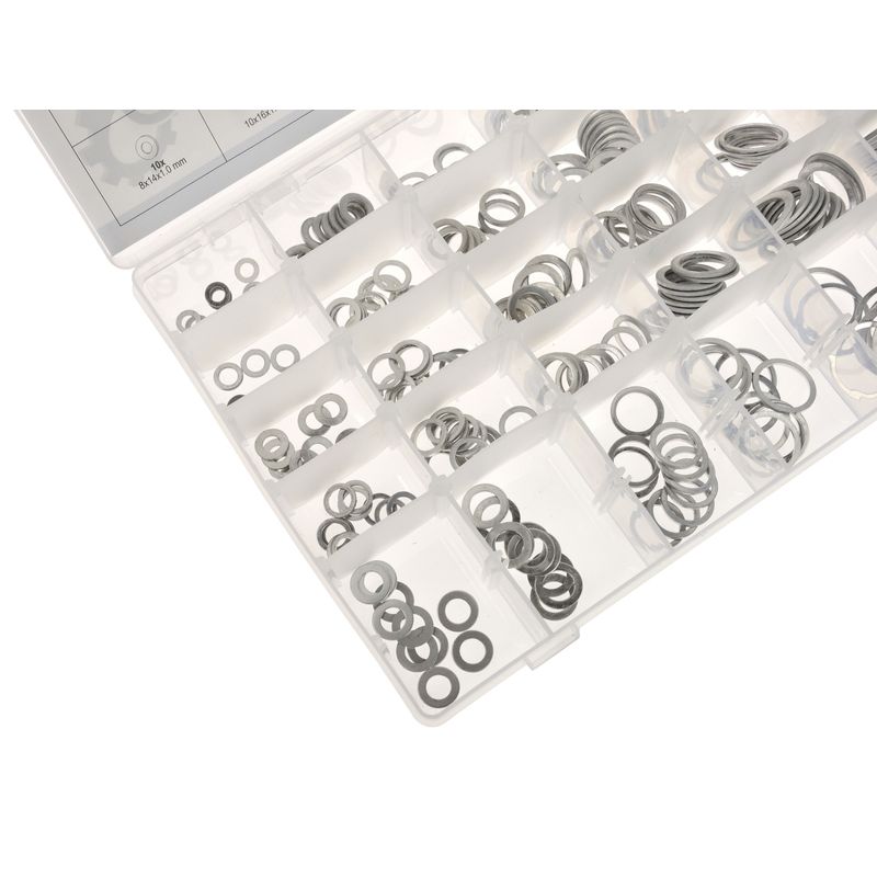 Casa si Gradina/Constructii/Scule de mana si unelte/Seturi scule - Set saibe din aluminiu 300 piese, GEKO G02824 - Infinity.ro