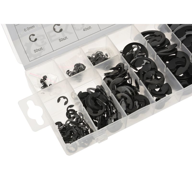 Casa si Gradina - Constructii - Scule de mana si unelte - Seturi scule - Set inele seeger e-clip, 300 bucati, GEKO G02914 - Infinity.ro