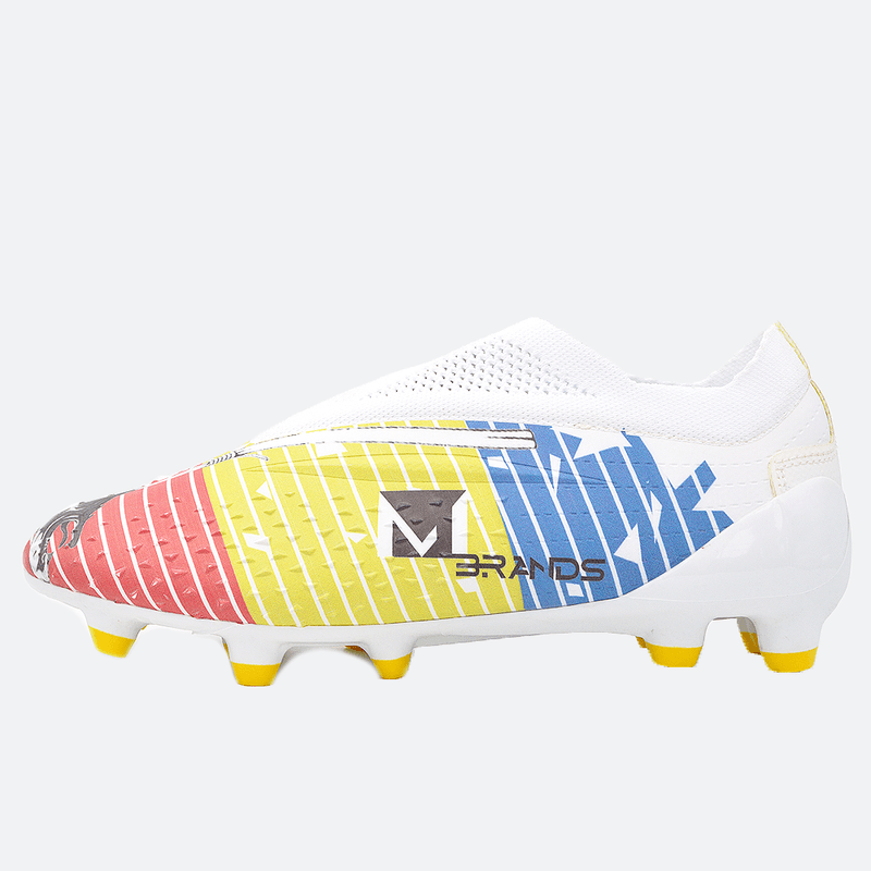 Sport si Outdoor - Echipament Sportiv - Incaltaminte sport - Pantofi sport - Ghete de fotbal MBrands 6.8, tricolor, lupul dacic, fara siret 45 EU - Infinity.ro