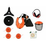 Casa si Gradina - Gradinarit si plante - Utilaje gradina - Coase electrice si motocoase - Kit pentru gradina, motocoasa pe benzina John Gardener, 6cp, 8 accesorii, G81061 - Infinity.ro
