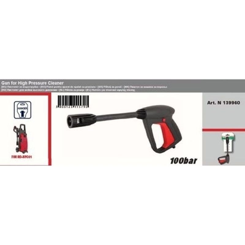 Casa si Gradina - Constructii - Scule electrice si accesorii - Aparate de spalat cu presiune - Pistol pentru aparat de spalat cu presiune RD-HPC01, Raider 139960 - Infinity.ro