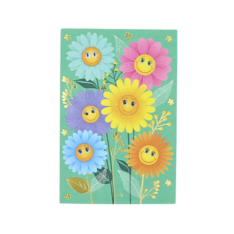 Market - Cadouri - Felicitari - Felicitare gold cu plic flower family - Infinity.ro