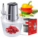 Electronice si Electrocasnice - Electrocasnice bucatarie - Mixere, tocatoare & roboti de bucatarie - Blendere si mini tocatoare - Tocator legume-fructe ZILAN ZLN-3888, Putere 300W, Vas din sticla 1.6L, 4 lame inox, 2 trepte de viteza - Infinity.ro