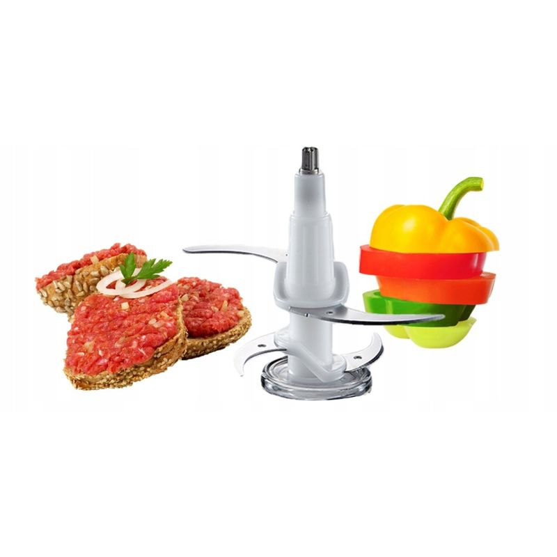 Electronice si Electrocasnice - Electrocasnice bucatarie - Mixere, tocatoare & roboti de bucatarie - Blendere si mini tocatoare - Tocator legume-fructe ZILAN ZLN-3888, Putere 300W, Vas din sticla 1.6L, 4 lame inox, 2 trepte de viteza - Infinity.ro