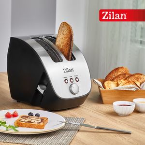 Prajitor de Paine ZILAN ZLN-2690,negru/inox 1000W, 6 nivele de rumenire