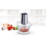 Electronice si Electrocasnice - Electrocasnice bucatarie - Mixere, tocatoare & roboti de bucatarie - Blendere si mini tocatoare - Tocator legume-fructe ZILAN ZLN-3888, Putere 300W, Vas din sticla 1.6L, 4 lame inox, 2 trepte de viteza - Infinity.ro