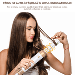Ingrijire personala si Cosmetice - Aparate & accesorii ingrijire personala - Hair styling - Uscatoare de par - Uscator de par Profesional 7 in 1 ATOMKIT, Set Wrap Air Styler 110000 RPM, IONIZARE, salon personal,  Alb cu diamante - Infinity.ro