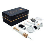 Ingrijire personala si Cosmetice - Aparate & accesorii ingrijire personala - Hair styling - Uscatoare de par - Uscator de par Profesional 7 in 1 ATOMKIT, Set Wrap Air Styler 110000 RPM, IONIZARE, salon personal,  Alb cu diamante - Infinity.ro