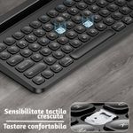 PC, gaming si accesorii - Periferice PC - Tastaturi - Tastatura wireless 2.4Ghz , ATOMKIT, conectivitate duala, baterie incorporata, sensibilitate tactila ridicata, Negru - Infinity.ro
