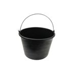 Casa si Gradina - Constructii - Vopsea si tencuieli - Accesorii vopsire si tencuire - Galeata pentru mortar 12L negru, Geko G66100 - Infinity.ro