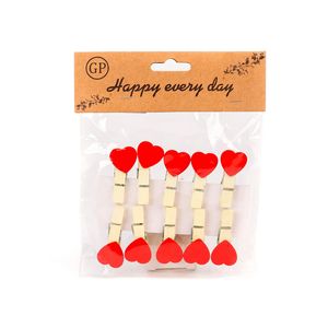 Mini carlige decorative INIMA, Happy every day - 10 buc