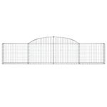 Casa si Gradina - Gradina si terasa - Garduri, panouri si accesorii - Cos gabion arcuit, 30 buc., 300x30x60/80cm, fier galvanizat - Infinity.ro