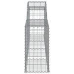 Casa si Gradina - Gradina si terasa - Garduri, panouri si accesorii - Cos gabion arcuit, 30 buc., 300x30x60/80cm, fier galvanizat - Infinity.ro