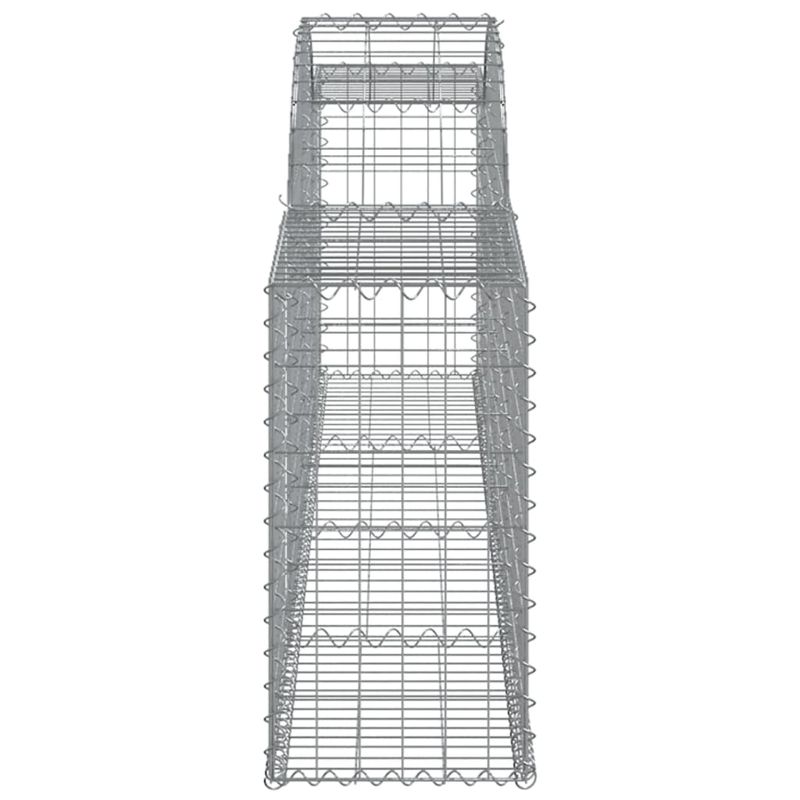 Casa si Gradina - Gradina si terasa - Garduri, panouri si accesorii - Cos gabion arcuit, 30 buc., 300x30x60/80cm, fier galvanizat - Infinity.ro