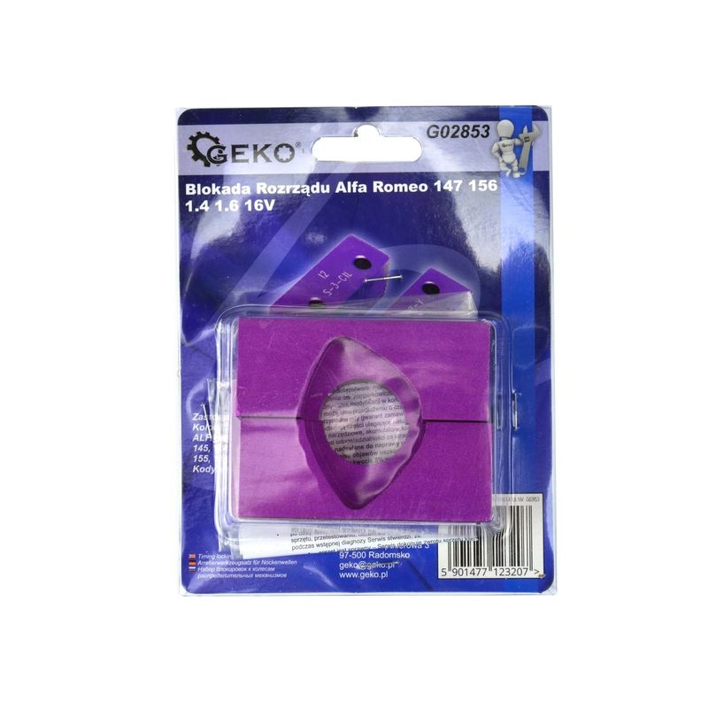 Auto si Moto - Reparatii si depanare - Scule auto - Scule si truse auto - Set blocare distributie Alfa Romeo 147 156 1.4 1.6 16V, Geko G02853 - Infinity.ro