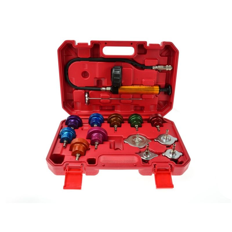 Auto si Moto - Reparatii si depanare - Scule auto - Testere si multimetre - Tester pentru masurarea presiunii si temperaturii AC, Geko G02660 - Infinity.ro