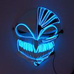 Casa si Gradina - Decoratiuni - Decoratiuni petrecere - Masti si costume carnaval - Masca Halloween craniu cu led albastru - Infinity.ro