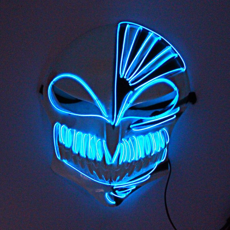 Casa si Gradina - Decoratiuni - Decoratiuni petrecere - Masti si costume carnaval - Masca Halloween craniu cu led albastru - Infinity.ro