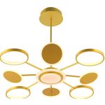 Casa si Gradina - Corpuri si surse de iluminat - Lustre si pendule - Candelabru Inspir, LuminiLux, Gold, 120 × 120 × 40 cm, Cupru - Infinity.ro