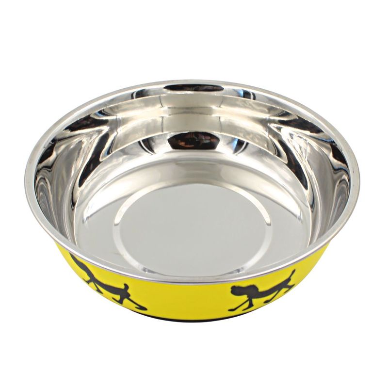 Petshop - Accesorii petshop - Castroane si adapatori - Bol gablen din inox pentru apa/hrana 17cm - Infinity.ro