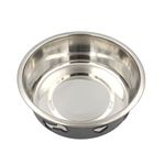 Petshop - Accesorii petshop - Castroane si adapatori - Bol din inox pentru caini 21x7cm - Infinity.ro