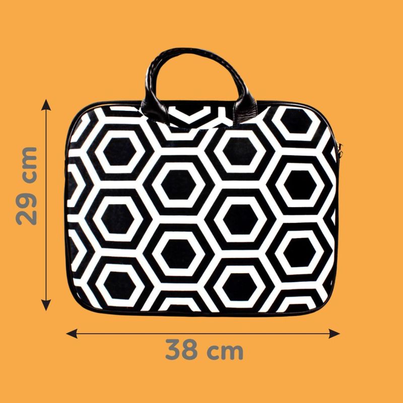 Laptop, Telefoane si Tablete - Laptopuri si accesorii - Accesorii Laptop - Genti laptop - Geanta laptop din catifea BLACK&WHITE 14" - Infinity.ro