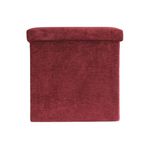 Casa si Gradina - Mobilier - Scaune si fotolii - Tabureti - Taburet cu spatiu depozitare 38x38x38 cm reiat grena - Infinity.ro