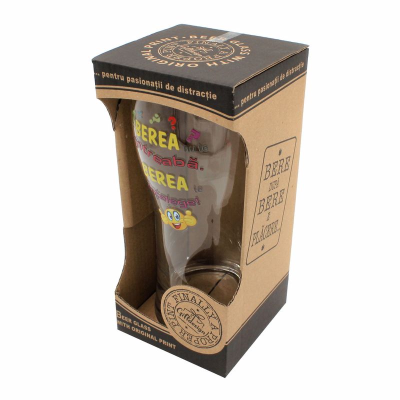 Casa si Gradina - Bucatarie si vesela - Cani si pahare - Pahare - Pahar bere Berea nu te intreaba - Infinity.ro