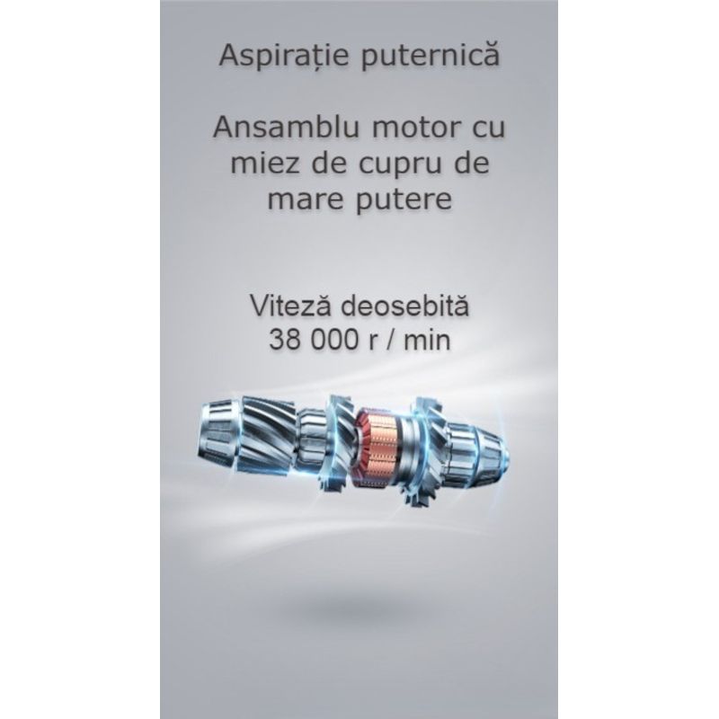 Auto si Moto - Intretinere auto - Aspiratoare auto - Aspirator auto sau de uz casnic, putere mare de aspiratie, portabil, fara fir, anti-acarieni, lumina UV, 80W, 13000 Pa - Infinity.ro