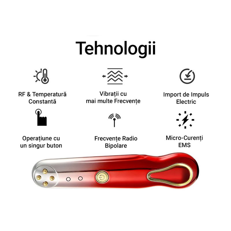 Ingrijire personala si Cosmetice - Aparate & accesorii ingrijire personala - Aparate cosmetice - Aparate intretinere si ingrijire corporala - Aparat pentru hidratarea, eliminarea ridurilor, ingrijirea tenului, gatului, anti-imbatranire, EMS, incalzire, masaj - Infinity.ro