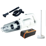 Auto si Moto - Intretinere auto - Aspiratoare auto - Aspirator auto sau de uz casnic, cu putere de aspiratie, portabil, fara fir, cu accesorii, 120W, 12000 Pa, 6000 mAh, alb - Infinity.ro
