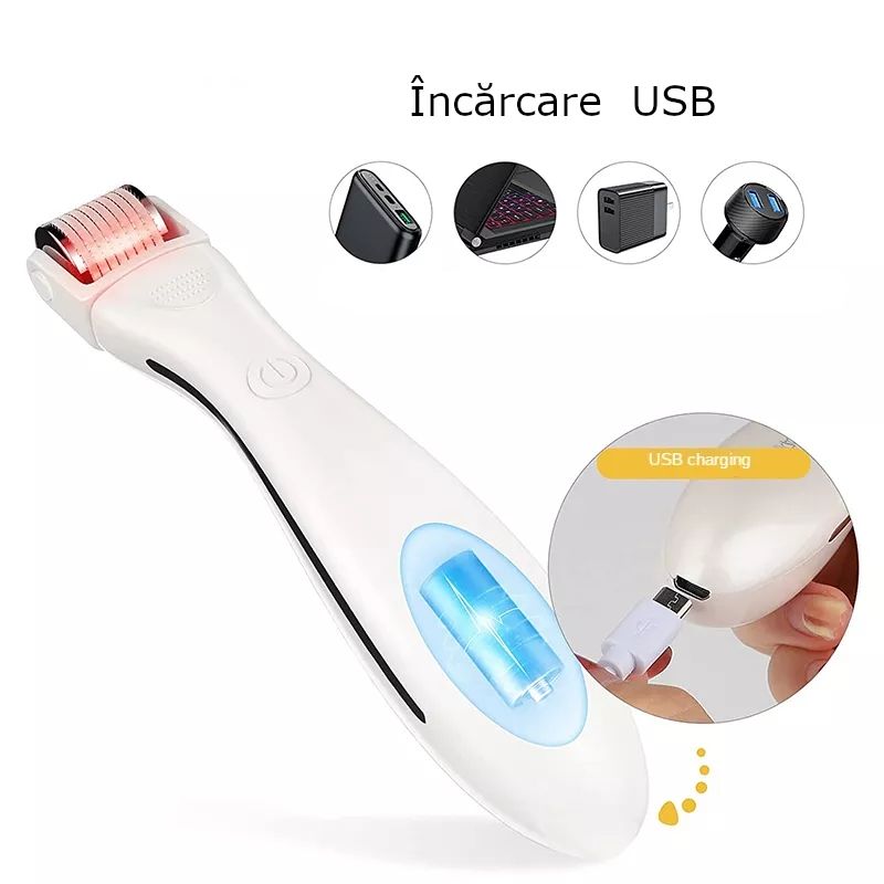 Ingrijire personala si Cosmetice - Aparate & accesorii ingrijire personala - Aparate cosmetice - Aparate intretinere si ingrijire corporala - Rola dermatologica pentru mezoterapie, rejuvenare a pielii, indepartare a ridurilor, curatare a porilor, fototerapie - Infinity.ro