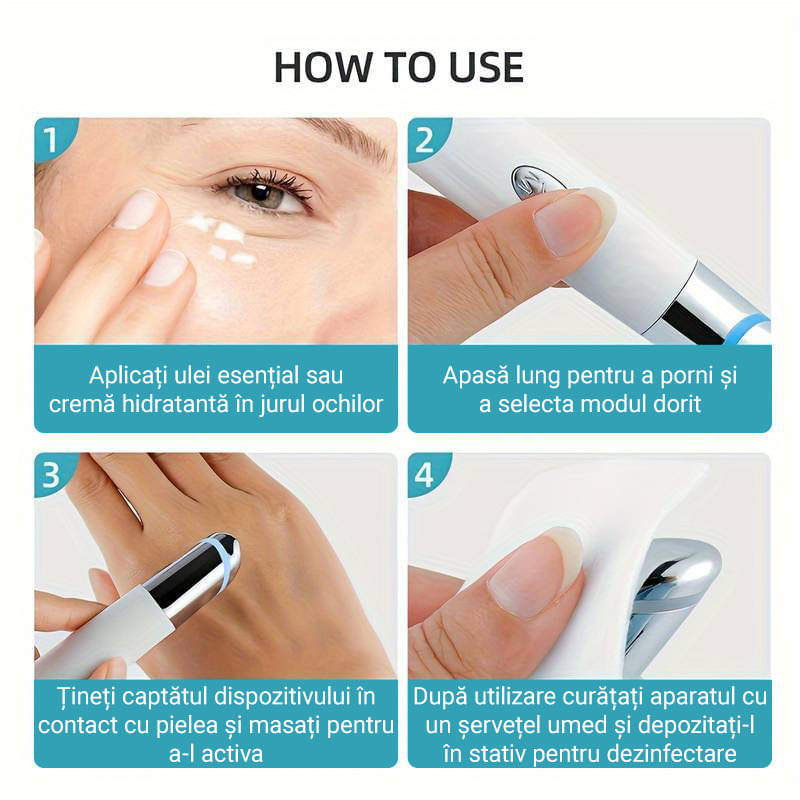 Ingrijire personala si Cosmetice - Aparate & accesorii ingrijire personala - Aparate cosmetice - Aparate intretinere si ingrijire corporala - Aparat pentru hidratarea, eliminarea ridurilor, ingrijirea tenului, gatului, anti-imbatranire, EMS, incalzire, masaj - Infinity.ro