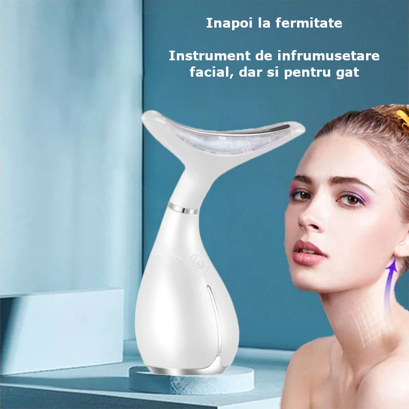 Ingrijire personala si Cosmetice - Aparate & accesorii ingrijire personala - Aparate cosmetice - Aparate intretinere si ingrijire corporala - Dispozitiv facial inteligent, eliminarea ridurilor, ingrijirea tenului, gatului, anti-imbatranire, lifting, EMS, masaj - Infinity.ro